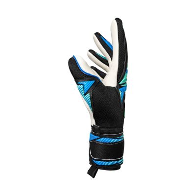 4. Reusch Attrakt RE:GRIP NC Goalkeeper Gloves Black-Blue 5670535 7272