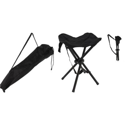 2. FISHING CHAIR FOLDING STOOL REDCLIFFS 33X33X40CM BLACK