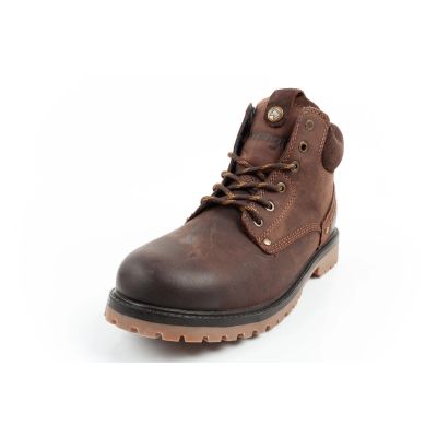 2. Wrangler Yuma men's boots, Chelsea boots, elegant leather, dark brown