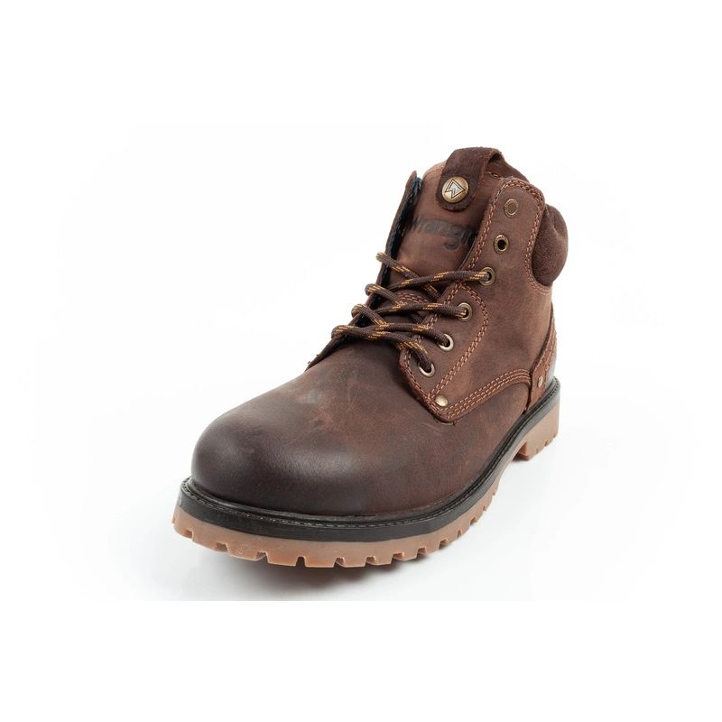 2. Wrangler Yuma men's boots, Chelsea boots, elegant leather, dark brown