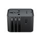 5. Acefast Z8 GaN 45W Travel Adapter 3x USB-C + 2x USB-A Travel Wall Charger with 2500W AC Socket - Black