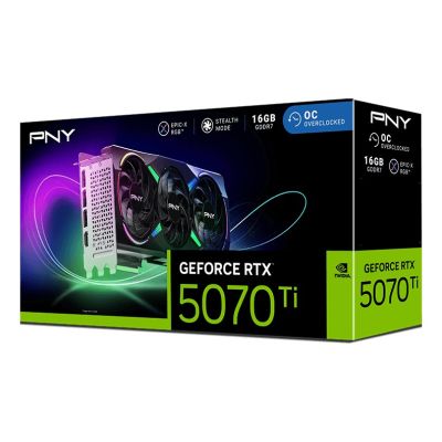 4. PNY GeForce RTX 5070 Ti EPIC-X RGB OC NVIDIA 16 GB GDDR7
