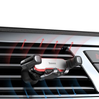11. Baseus Lateral Gravity Car Holder - Silver