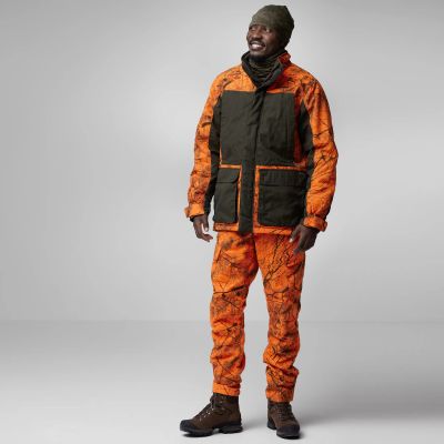 7. Fjällräven Brenner Pro Winter Trousers M Orange Multi Camo (F87322-261)