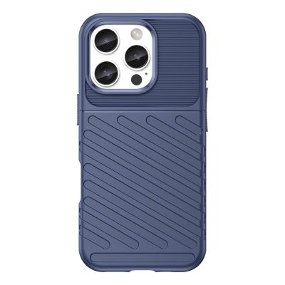 2. Thunder Case for iPhone 16e / 17e silicone armor cover - blue
