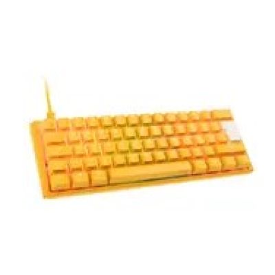9. Ducky One 3 Yellow Mini Gaming Keyboard USB German Yellow