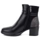 8. Women's insulated ankle boots with a block heel, black, Potocki SZ12873