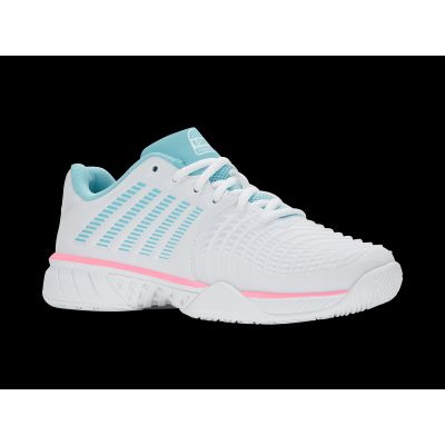 2. K-swiss EXPRSLIGHT3 HB PADEL WHITE/SOFT NEON BLUE/NEON BUBLE GUM-M sneakers (98900-146-M)