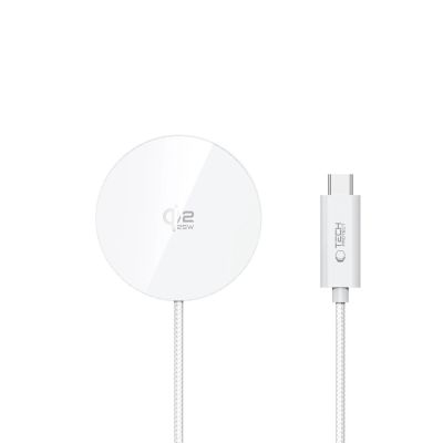 3. Tech-Protect A50 MagSafe 25W QI2.2 Wireless Charger - White