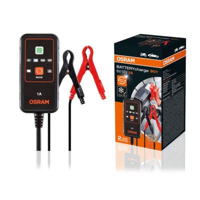14. BATTERYcharge 901 charger, charging voltage: 6/12 V OSRAM, charging current: 1A