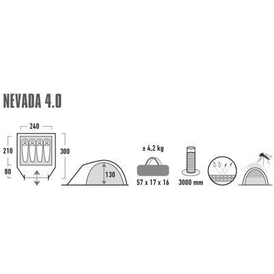 21. High Peak Nevada 4 tent 10204