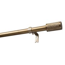 Extendable Single Curtain Rod Ø 19 mm GAMA Gold 140–220 cm KOWALSKI