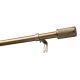 Extendable Single Curtain Rod Ø 19 mm GAMA Gold 140–220 cm KOWALSKI