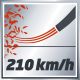 6. Einhell GE-CL 18 Li E - Solo Cordless Leaf Blower 210 km/h Black, Red