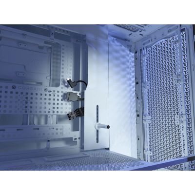 2. Corsair Frame 5000D PC Case, Midi-Tower, E-ATX, Tempered Glass - White