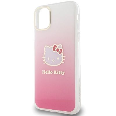 6. Hello Kitty IML Gradient Electrop Kitty Head Case for iPhone 11 / Xr - Pink