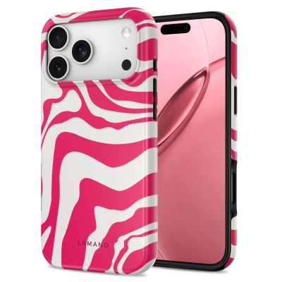 2. Tech-Protect Lamano MagSafe Case for iPhone 18 Pro Max / 17 Pro Max - White and Pink