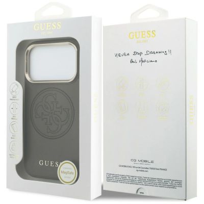 8. Guess Perforated 4G MagSafe case for iPhone 17 Pro Max - brown