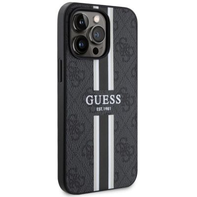 4. Guess GUHMP13LP4RPSK iPhone 13 Pro / 13 6.1" black/black hardcase 4G Printed Stripes MagSafe