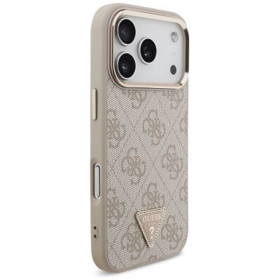 4. Guess 4G Triangle Logo MagSafe Case for iPhone 17 Pro - Rose Gold