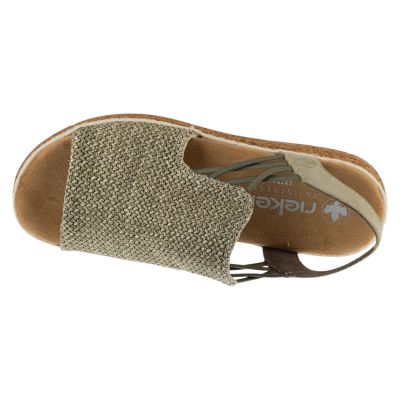 3. Rieker Sandals 62741-52 Green 37