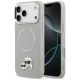 Karl Lagerfeld Karl & Choupette Pins MagSafe Case for iPhone 17 Pro - Gray