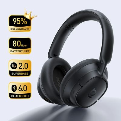 7. Baseus Bass BH1 NC Lite Wireless Over-Ear Headphones with ANC - Gray