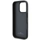 9. BMW Signature Leather Crossing Lines Pattern iPhone 16 Pro Case - Black
