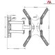 14. Maclean MC-759 TV wall mount (wall-mounted; 13" - 55"; max. 30kg)
