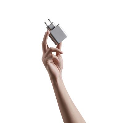 5. Cuktech 65W GaN 2xUSB-C 1xUSB-A Wall Charger - Gray