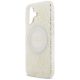 6. Guess IML Flowers Electro Pearl Strap MagSafe case for iPhone 17 - white