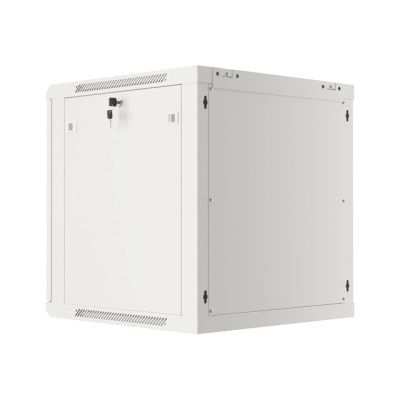 19. INSTALLATION RACK CABINET, WALL-HUNG 19" 12U 600X600, GRAY, METAL DOORS (FLAT PACK)
