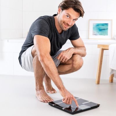 4. Beurer BF 720 Square Black Electronic Personal Scale