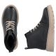 5. Women's leather ankle boots on a black platform Rieker 70405-01