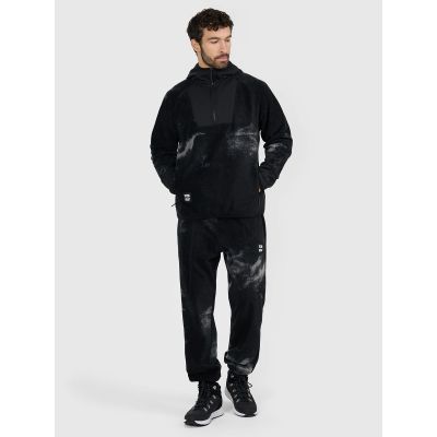 9. Men's 4F Warm loose fleece with hood 4F 4FRAW25TFLEM462-20A