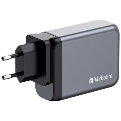 3. Verbatim GaN GNC-100 4-PORT 100W/USB A/C Mains Charger (EU/UK/US)