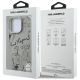 8. Karl Lagerfeld Grained Pattern & Logo MagSafe Case for iPhone 16 Pro - Gray