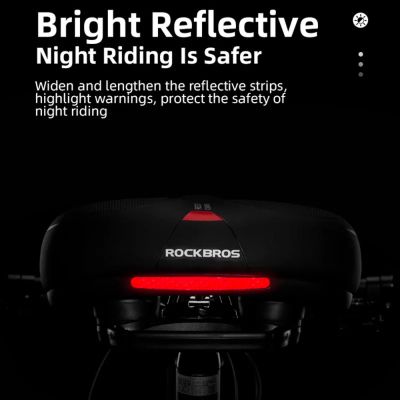 6. Rockbros AQ-6090R bicycle saddle - black and red