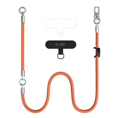 2. Tech-Protect C10S Rope Phone Lanyard - Orange