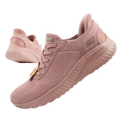 Skechers Bobs Squad-Chaos women's comfortable SLIP-INS sports shoes pink