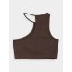 6. Women's asymmetrical one-shoulder crop top 4F