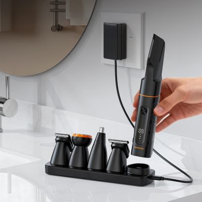 9. MAXGROOM LK-892 multifunctional trimmer with replaceable tips - black