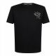 4. Paul&Shark men's cotton T-shirt, black - model 26411035-11, classic cut, high-quality cotton