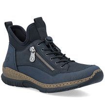 Rieker N32G3-14 comfortable navy blue waterproof women's shoes