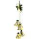 2. DECORATIVE CENTER CENTER BELLS LENGTH 71 CM CHAMPAGNE