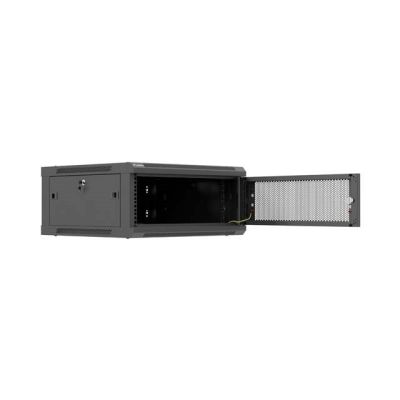 27. LANBERG WALL-HUNG RACK CABINET 19" 4U 600X600 BLACK PERFORATED DOORS (FLAT PACK)