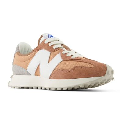 3. New Balance 327 sneakers, orange suede, women's/men's sports shoes (U327CI)