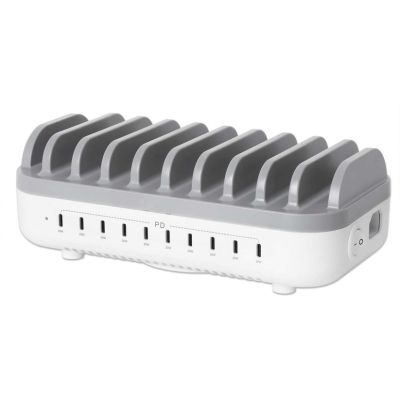 3. Manhattan 102766 Mobile Charger Mobile Phone, Smartphone, Tablet White, Gray AC Fast Charging Internal