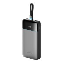 Cuktech LPB252N 120W 25000mAh Powerbank with Built-in USB-C Cable - Gray