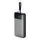 Cuktech LPB252N 120W 25000mAh Powerbank with Built-in USB-C Cable - Gray
